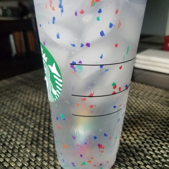 TWO Starbucks Color Changing Confetti Cups - Picture 4 of 5